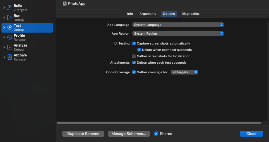 TDD 설명 xcode Code Coverage